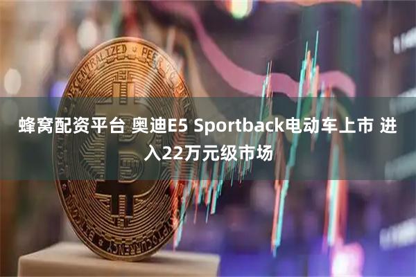 蜂窝配资平台 奥迪E5 Sportback电动车上市 进入22万元级市场